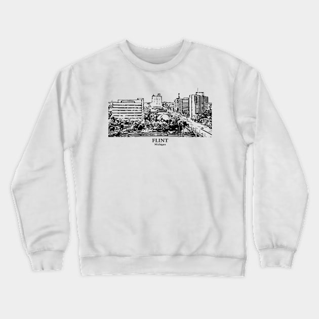 Flint - Michigan Crewneck Sweatshirt by Lakeric